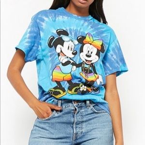Mickey and Minnie Beach Day Tie Dye Shirt